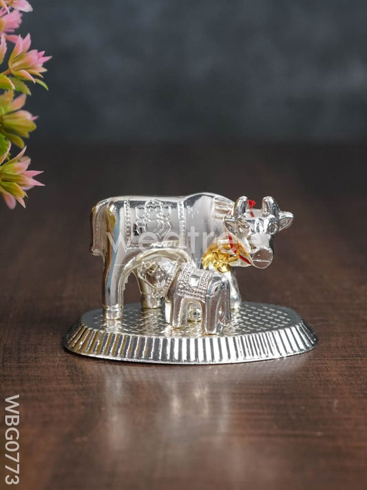 Silver Plated Cow and Calf - WBG0773