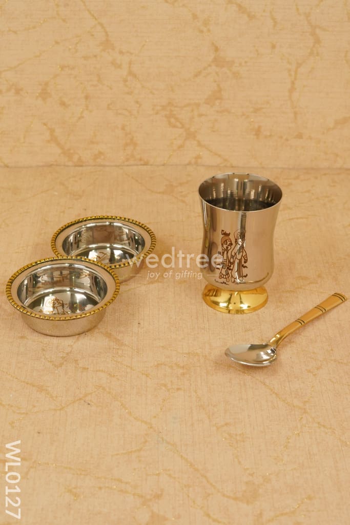 Stainless steel kids plate set - Chhota Bheem - WL0127