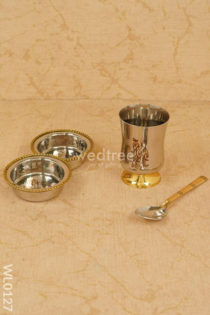 Stainless steel kids plate set - Chhota Bheem - WL0127