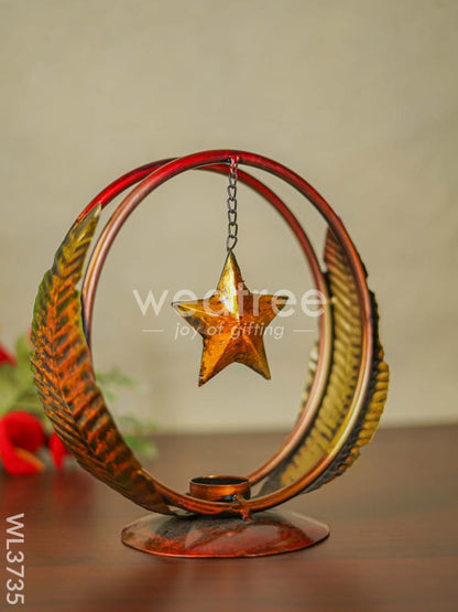Star in Ring T Light Holder - WL3735