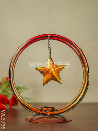 Star in Ring T Light Holder - WL3735