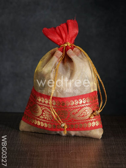 String Bag with classic Zari - WBG0327