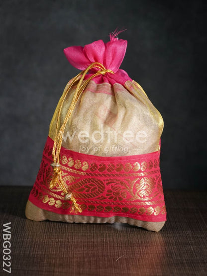 String Bag with classic Zari - WBG0327