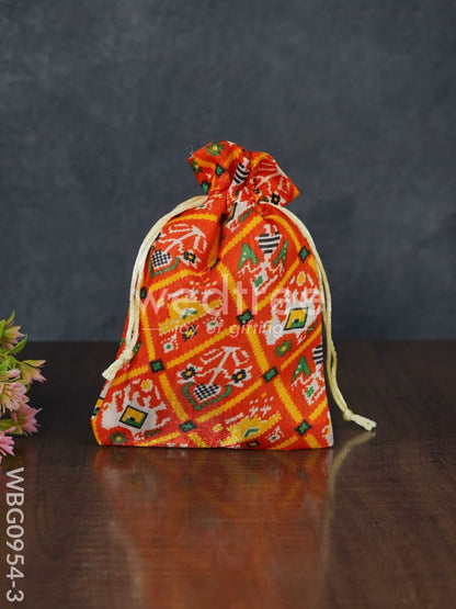 String Bag with Patola Prints - WBG0954