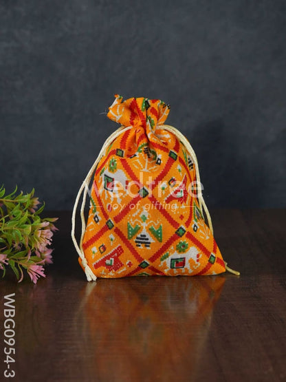 String Bag with Patola Prints - WBG0954