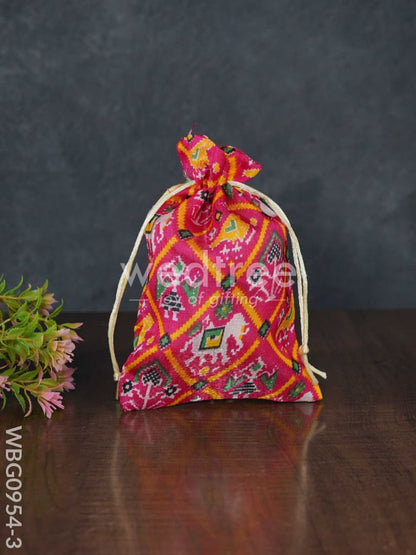 String Bag with Patola Prints - WBG0954