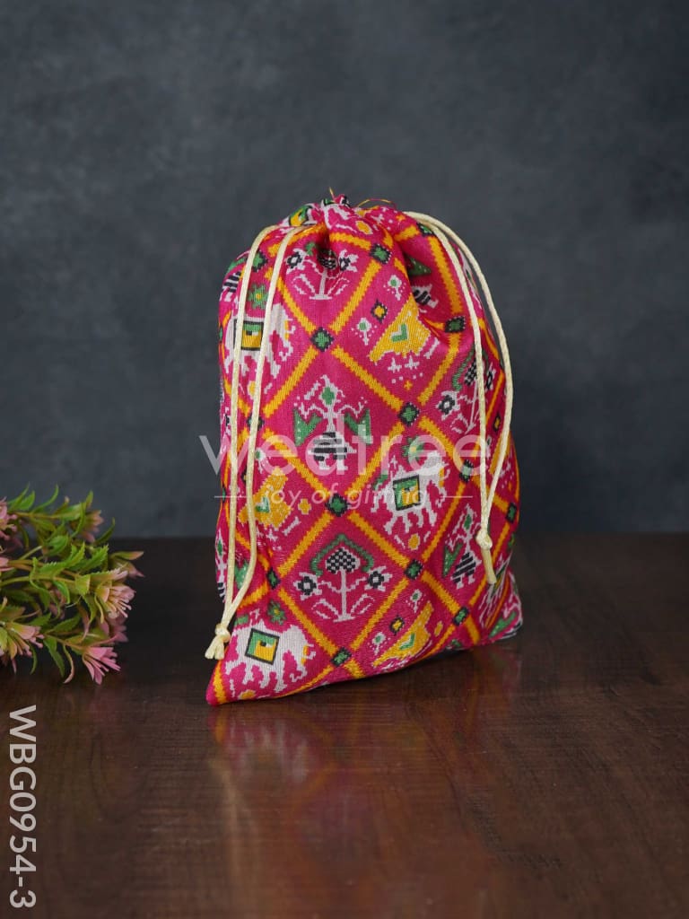 String Bag with Patola Prints - WBG0954