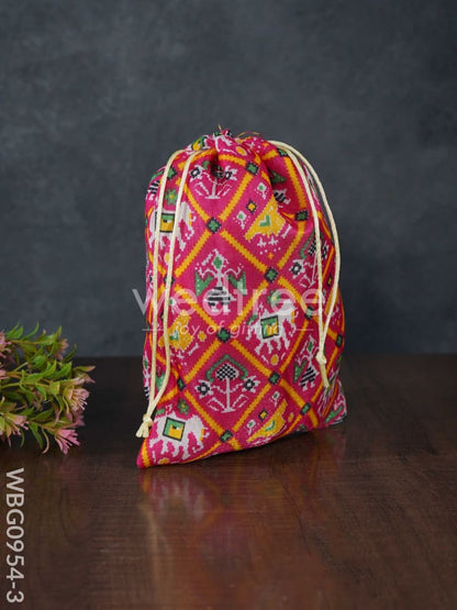 String Bag with Patola Prints - WBG0954