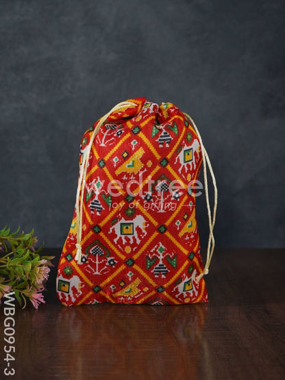 String Bag with Patola Prints - WBG0954
