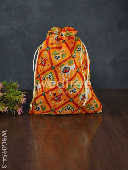 String Bag with Patola Prints - WBG0954