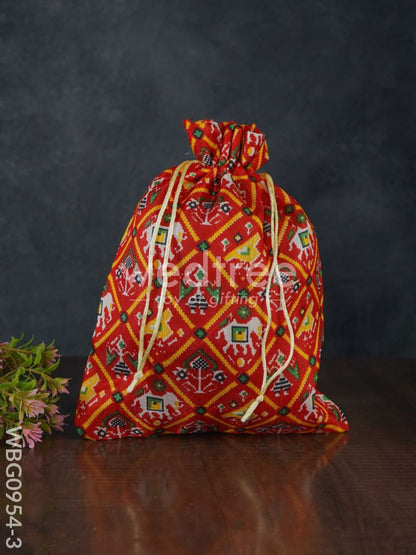 String Bag with Patola Prints - WBG0954
