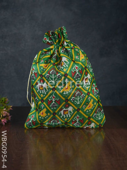 String Bag with Patola Prints - WBG0954