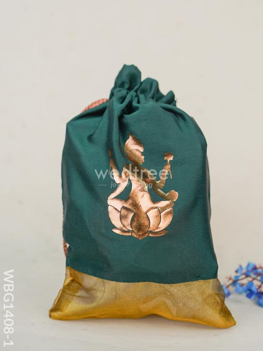 String Bag with Print - Goddess Lakshmi - WBG1408