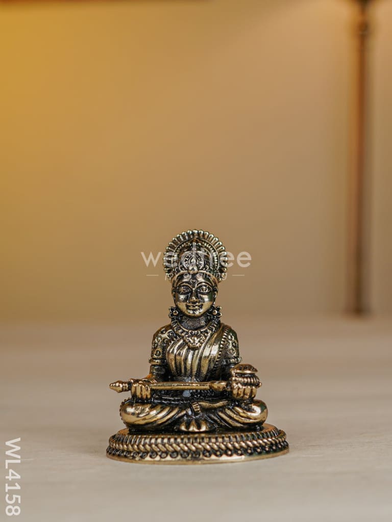 Swarna Golu 1 - Digital Printed Golu Padi & Brass Antique Idols - WL4158
