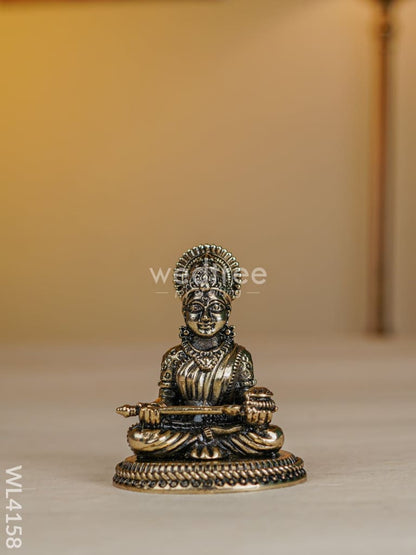 Swarna Golu 1 - Digital Printed Golu Padi & Brass Antique Idols - WL4158