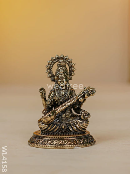 Swarna Golu 1 - Digital Printed Golu Padi & Brass Antique Idols - WL4158