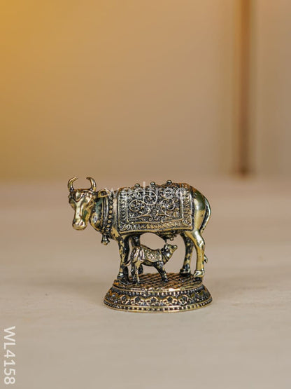 Swarna Golu 1 - Digital Printed Golu Padi & Brass Antique Idols - WL4158
