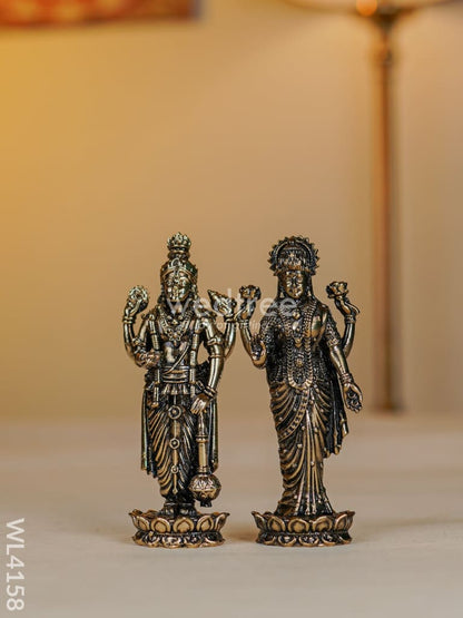 Swarna Golu 1 - Digital Printed Golu Padi & Brass Antique Idols - WL4158