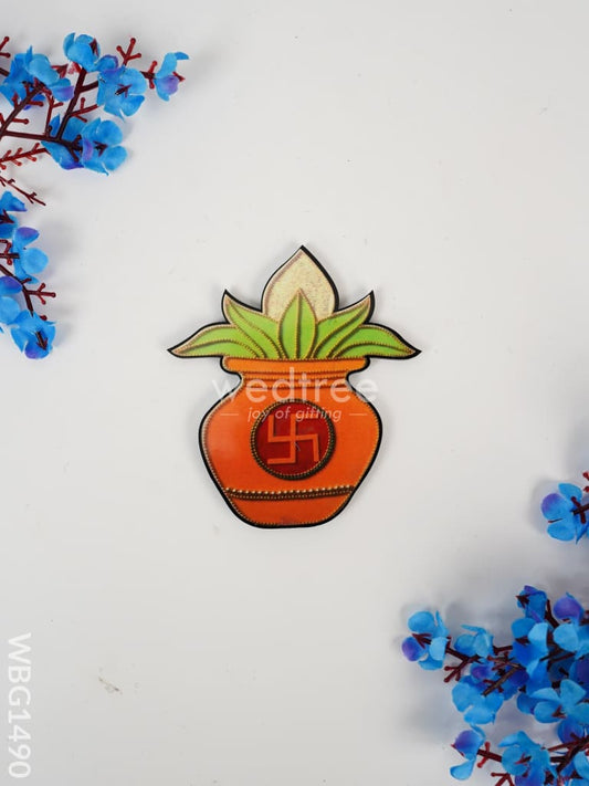 Swastik Kalash Fridge Magnet - WBG1490