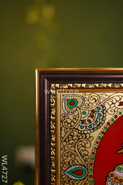 Tanjore Art Photo Frame - Annapakshi - 10 x 8 inch - WL4727