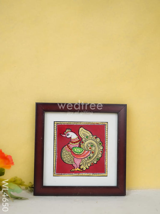 Tanjore Art Photo Frame - Annapakshi - WL4650