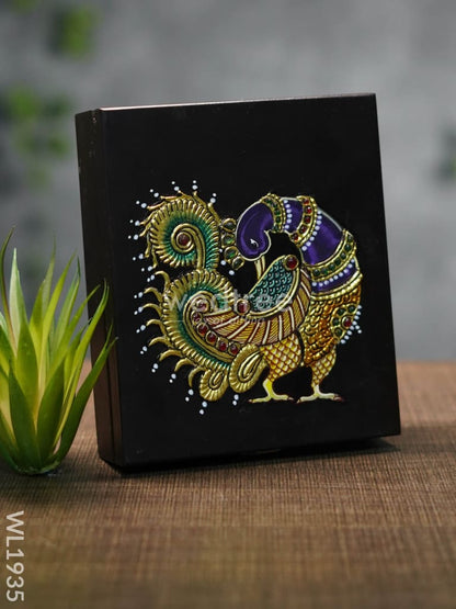 Tanjore Painted Jewel Box (6.5 x 5.5) - WL1935