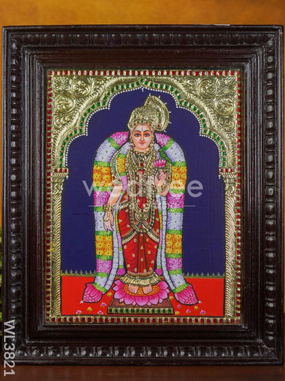 Tanjore Painting Andal - Flat (Gold foil) - 15x12 inch - WL3821
