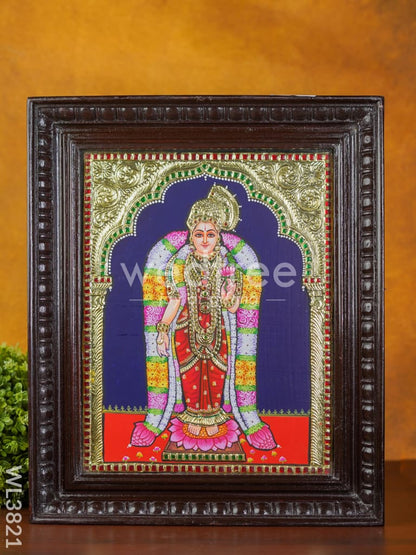 Tanjore Painting Andal - Flat (Gold foil) - 15x12 inch - WL3821