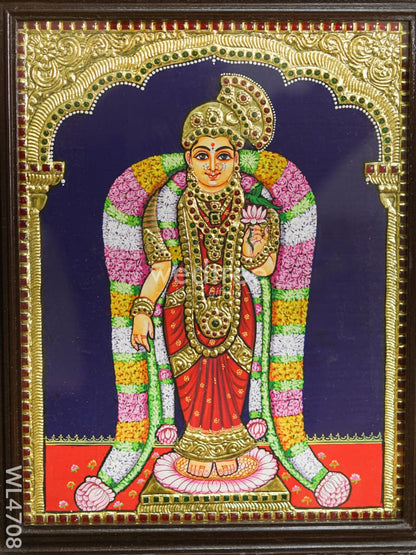 Tanjore Painting - Andal - Flat (Gold Foil) - 18x14 inch - WL4708