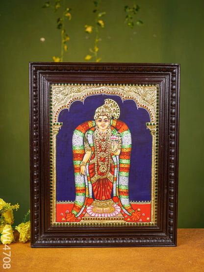 Tanjore Painting - Andal - Flat (Gold Foil) - 18x14 inch - WL4708