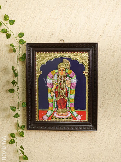 Tanjore Painting - Andal - Flat (Gold Foil) - 18x14 inch - WL4708
