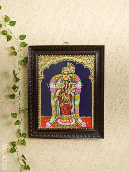 Tanjore Painting - Andal - Flat (Gold Foil) - 18x14 inch - WL4708