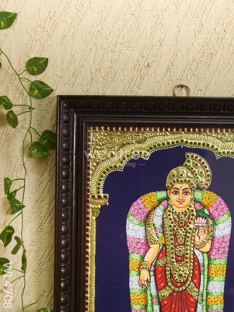 Tanjore Painting - Andal - Flat (Gold Foil) - 18x14 inch - WL4708
