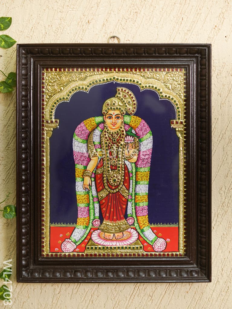 Tanjore Painting - Andal - Flat (Gold Foil) - 18x14 inch - WL4708