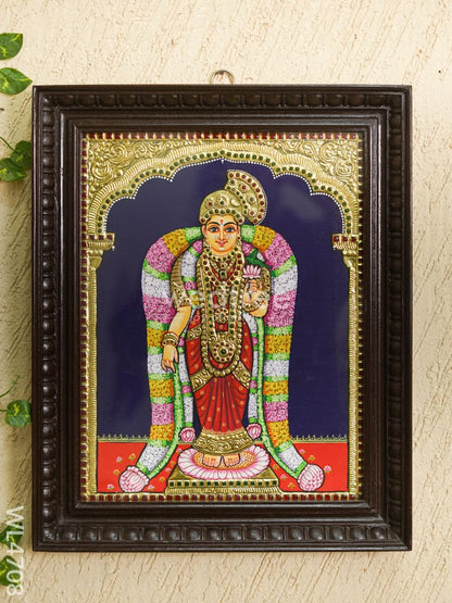 Tanjore Painting - Andal - Flat (Gold Foil) - 18x14 inch - WL4708