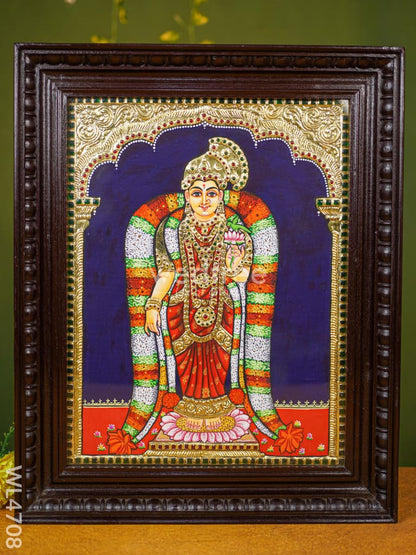 Tanjore Painting - Andal - Flat (Gold Foil) - 18x14 inch - WL4708