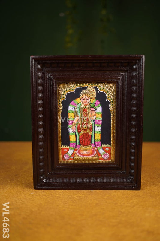 Tanjore Painting - Andal - Flat (Gold foil) - 8x6 inch - WL4683