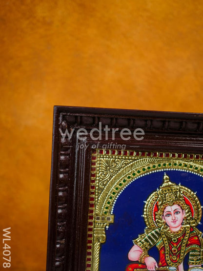 Tanjore Painting - Annapoorani 12 x 10 inch - Flat [Gold Foil] - WL4078