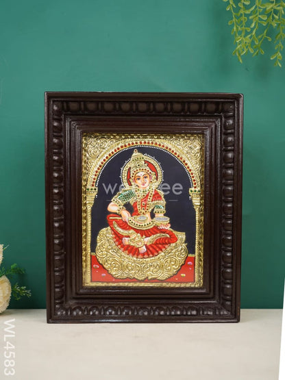 Tanjore Painting - Annapoorani - Flat (Gold Foil) - 10x8 inch - WL4583