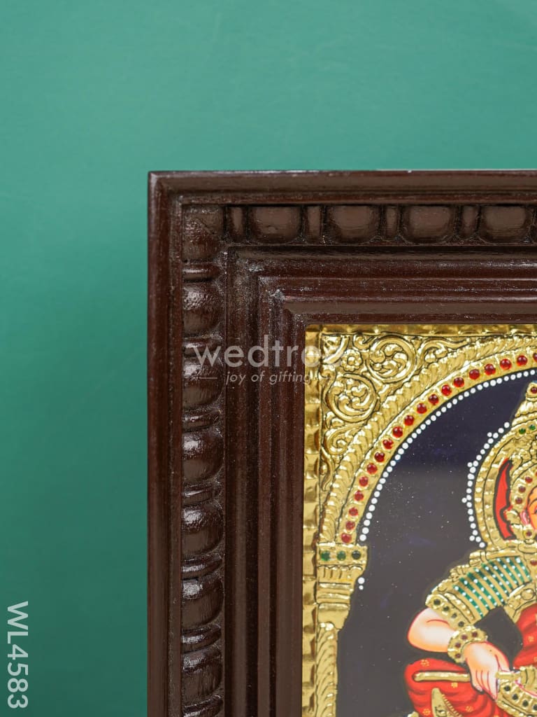 Tanjore Painting - Annapoorani - Flat (Gold Foil) - 10x8 inch - WL4583