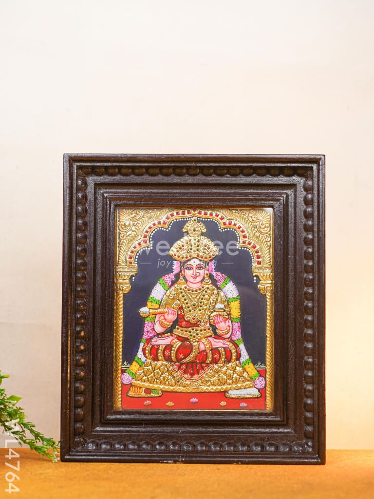 Tanjore Painting - Annapoorani - Flat (Gold Foil) - 10x8 inch - WL4764