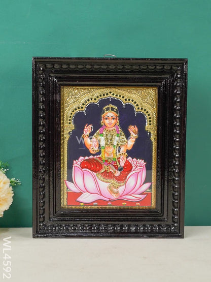 Tanjore Painting - Bala Tripura Sundari - Flat (Gold Foil) - 10x8 inch - WL4592