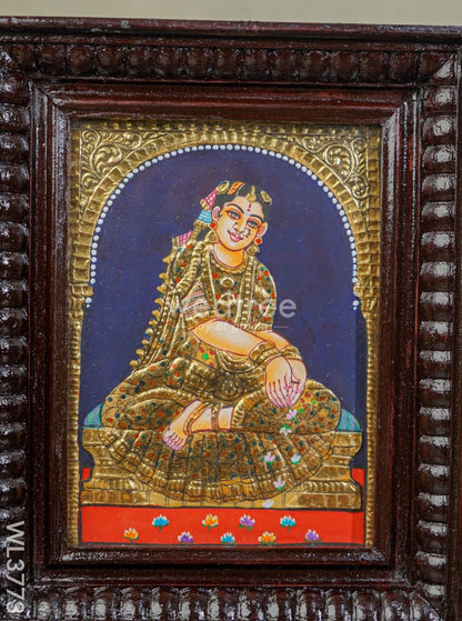 Tanjore Painting Bride - Flat (Gold foil) - 8x6 inch - WL3773