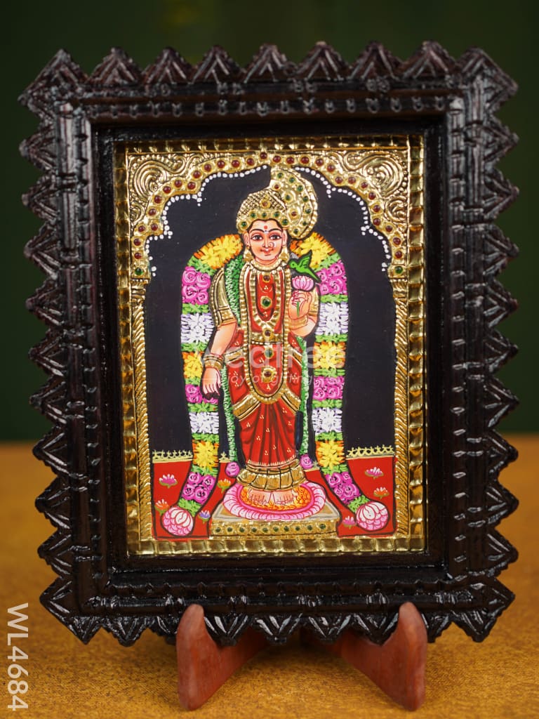 Tanjore Painting (Chettinad Frame) - Andal - 8x6 inch - WL4684