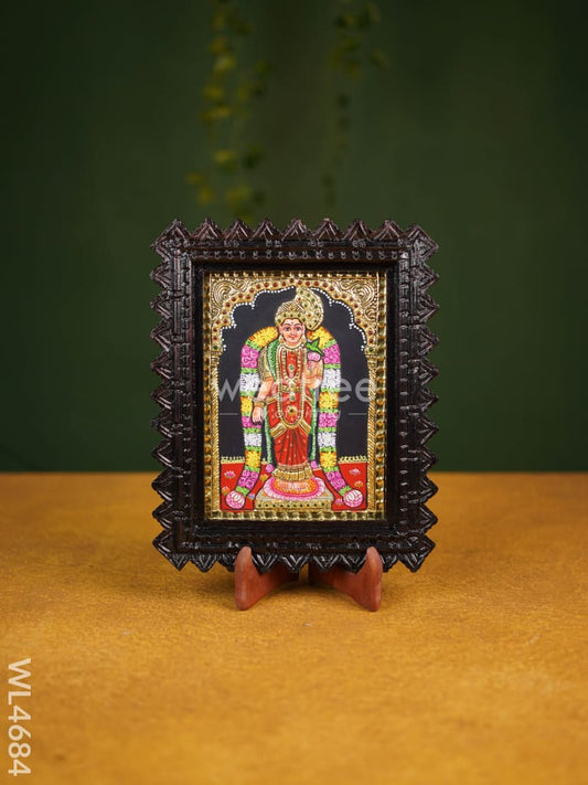 Tanjore Painting (Chettinad Frame) - Andal - 8x6 inch - WL4684