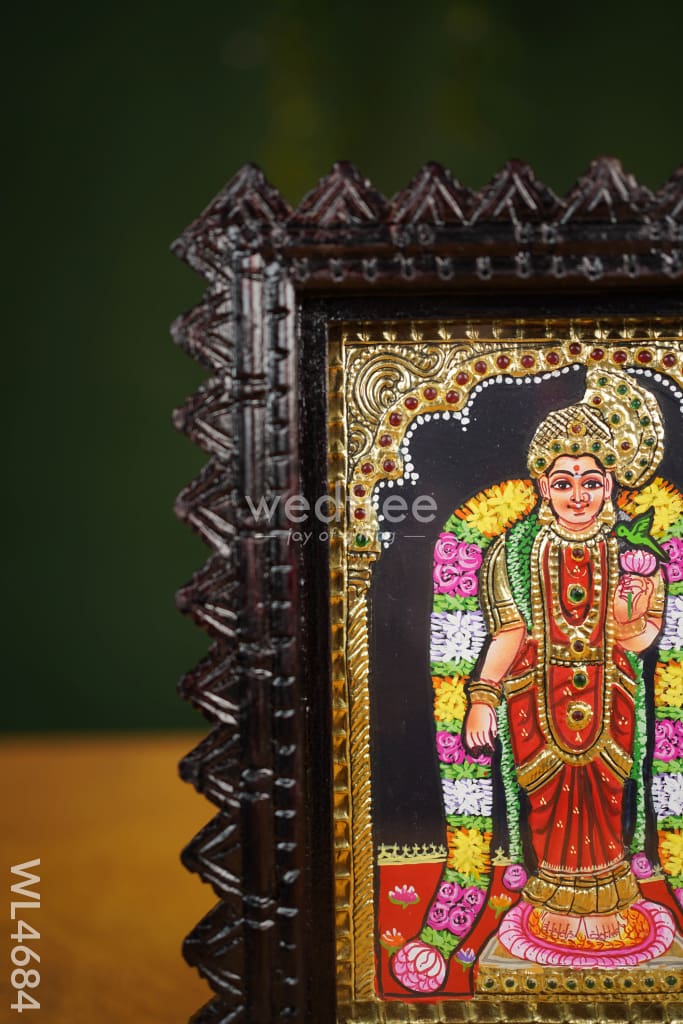 Tanjore Painting (Chettinad Frame) - Andal - 8x6 inch - WL4684
