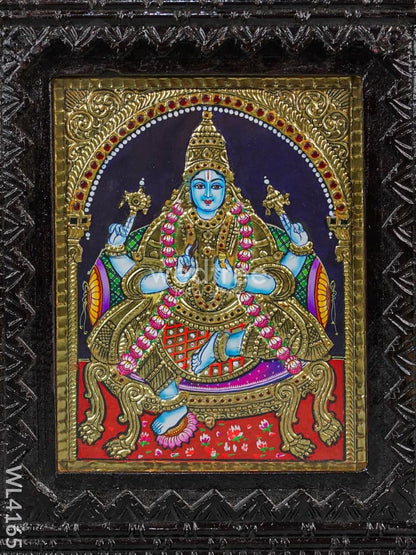 Tanjore Painting (Reverse Chettinad Frame) - Dhanvantri - Flat (Gold Foil) - 10x8 inch - WL4165