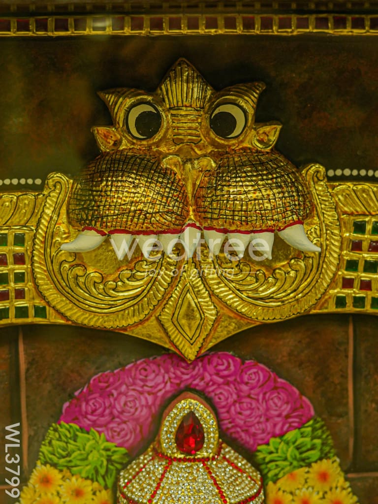 Tanjore Painting (Embossed) Tirupathi Balaji - 4x3ft - WL3799