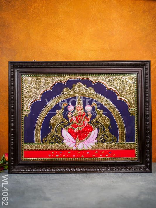 Tanjore Painting - Gajalakshmi - Flat (Gold Foil) - 24x18 inch - WL4082