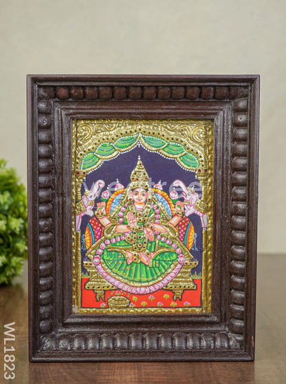 Tanjore Painting - Gajalakshmi - Flat (Gold Foil) - 8x6 - WL1823